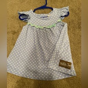Matilda Jane blue dot pearl dress 12 months